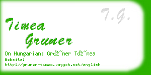 timea gruner business card